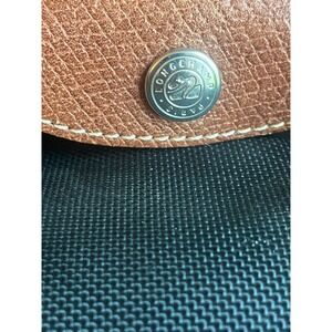 Longchamp Vintage Le Pliage Black Nylon Travel Satchel Bag Soft Carry-On w Strap